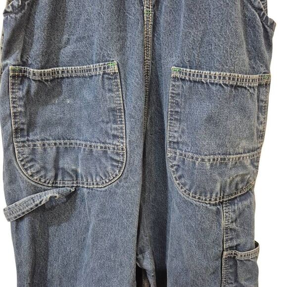 Key Imperial Aristocrat Unisex Medium Wash Blue Cotton Denim Overalls Bibs - Picture 9 of 16